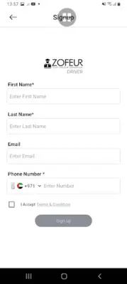 Zofeur - Driver App android App screenshot 6